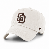 San Diego Padres '47 Brand Clean Up Adjustable Dad Cap - White