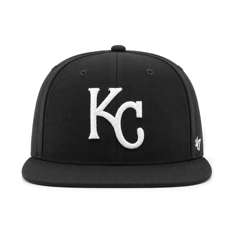 Kansas City Royals '47 Brand Captain Adjustable Snapback - Black - Product Image