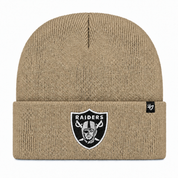 Las Vegas Raiders '47 Brand Cuff Knit Beanie - Khaki - Product Image