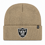 Las Vegas Raiders '47 Brand Cuff Knit Beanie - Khaki