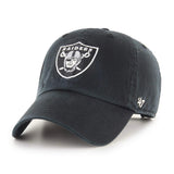 Las Vegas Raiders '47 Brand Clean Up Adjustable Dad Cap - Black