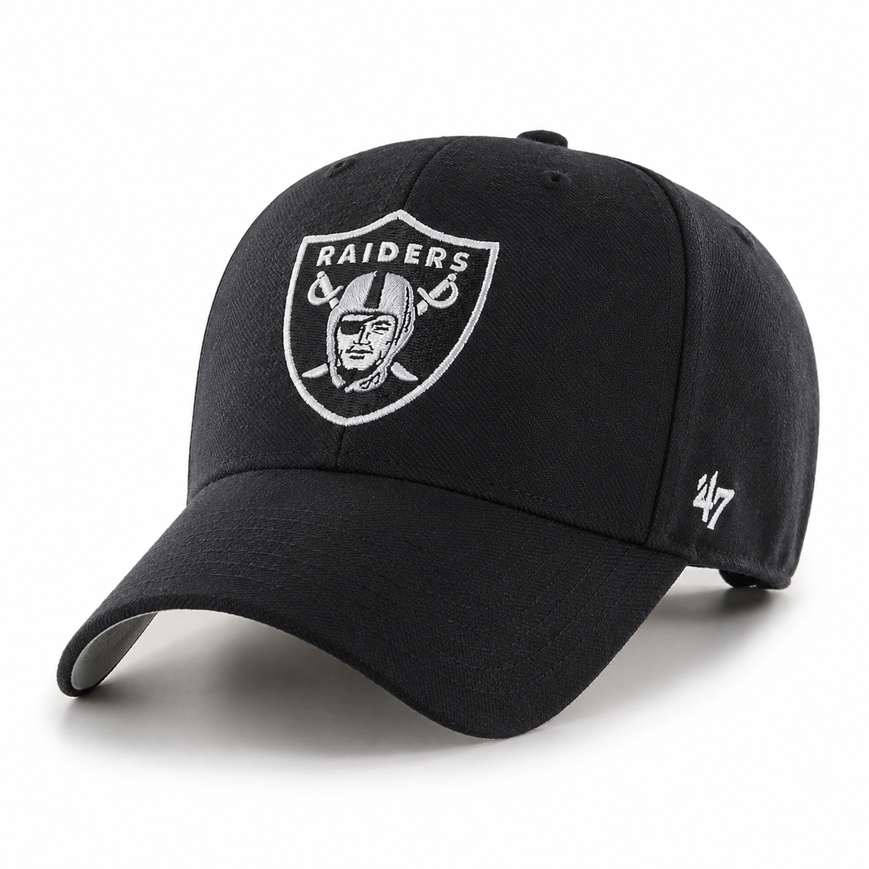 Las Vegas Raiders '47 Brand MVP Adjustable Baseball Cap - Black - Product Image