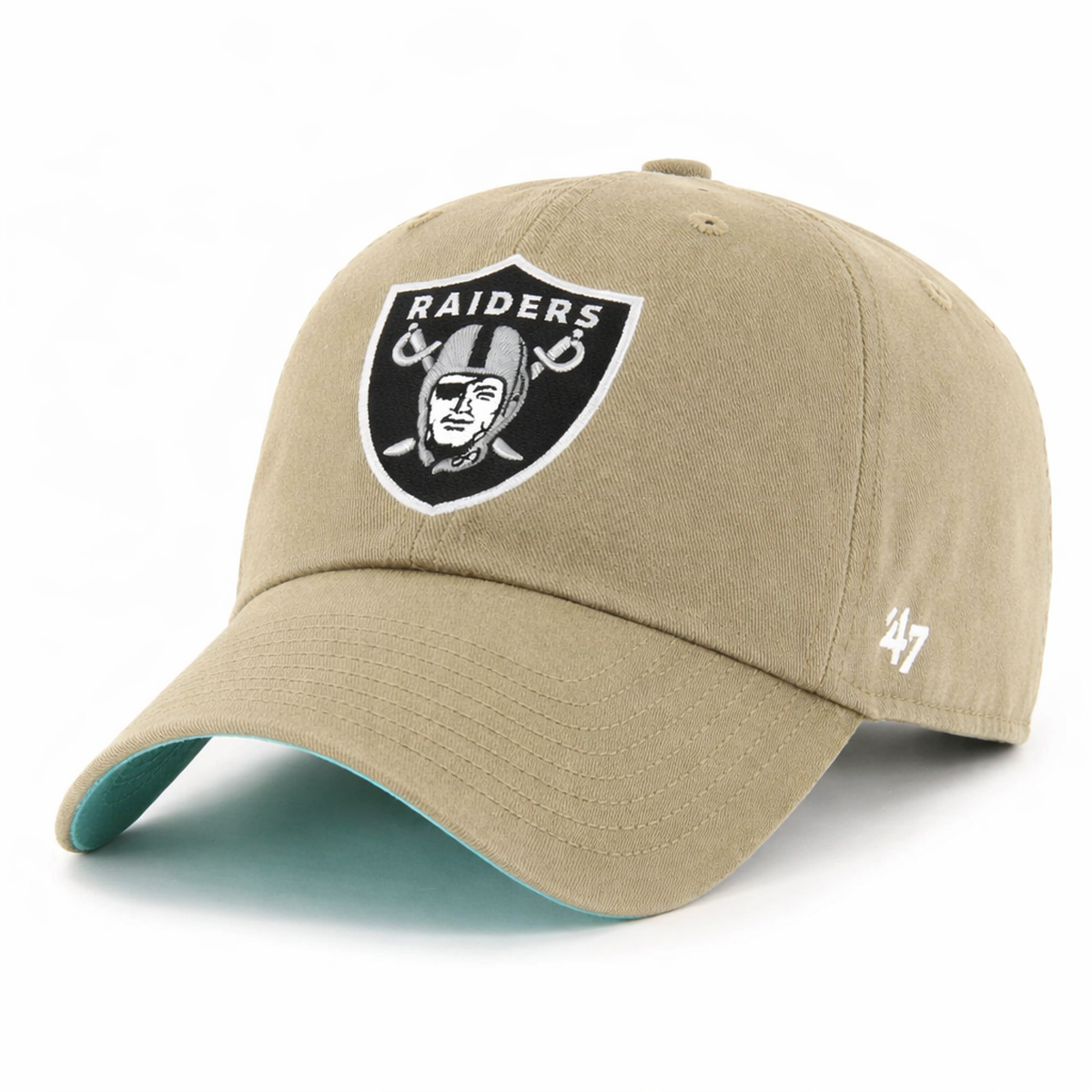 Las Vegas Raiders 'Super Bowl Xl' '47 Brand Clean Up Adjustable Dad Cap - Khaki - Product Image