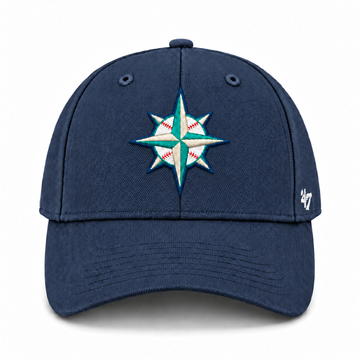 Seattle Mariners Compass '47 Brand MVP Adjustable Baseball Cap - Black - Product Image