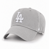 Los Angeles Dodgers '47 Brand Clean Up Adjustable Dad Cap - Light Silver