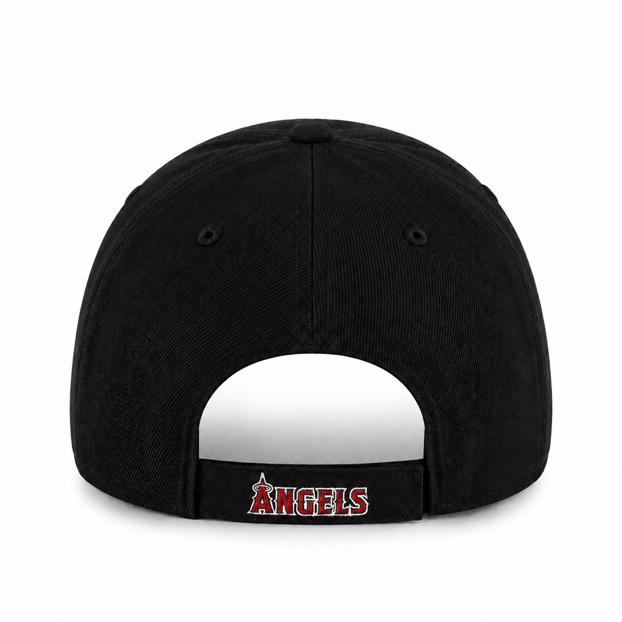 Los Angeles Angels '47 Brand MVP Adjustable Baseball Cap - Black - Product Image
