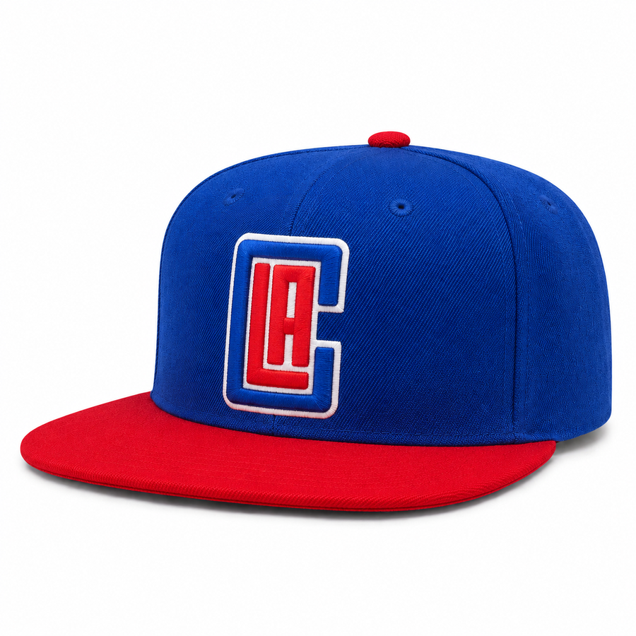 Los Angeles Clippers Blue/Red Mitchell & Ness Snapback - Product Image