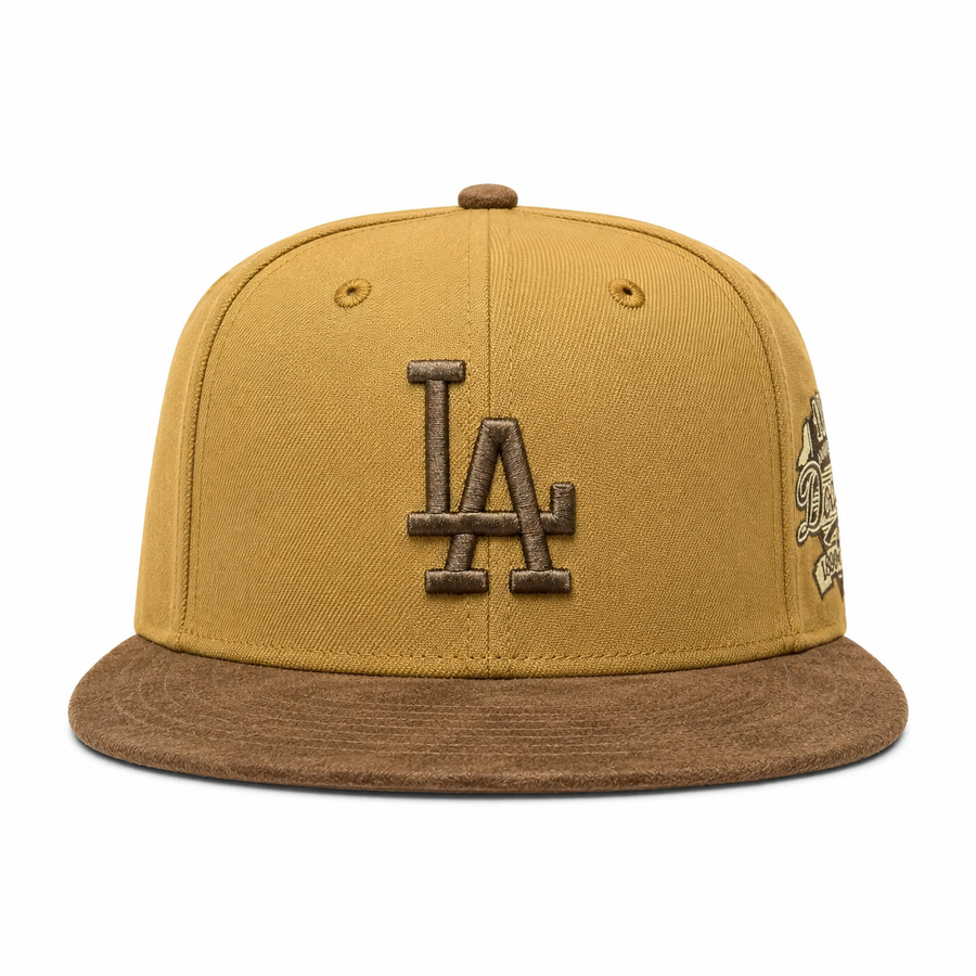 Los Angeles Dodgers '100th Anniversary' Suede Mitchell & Ness Adjustable Buckle - Product Image