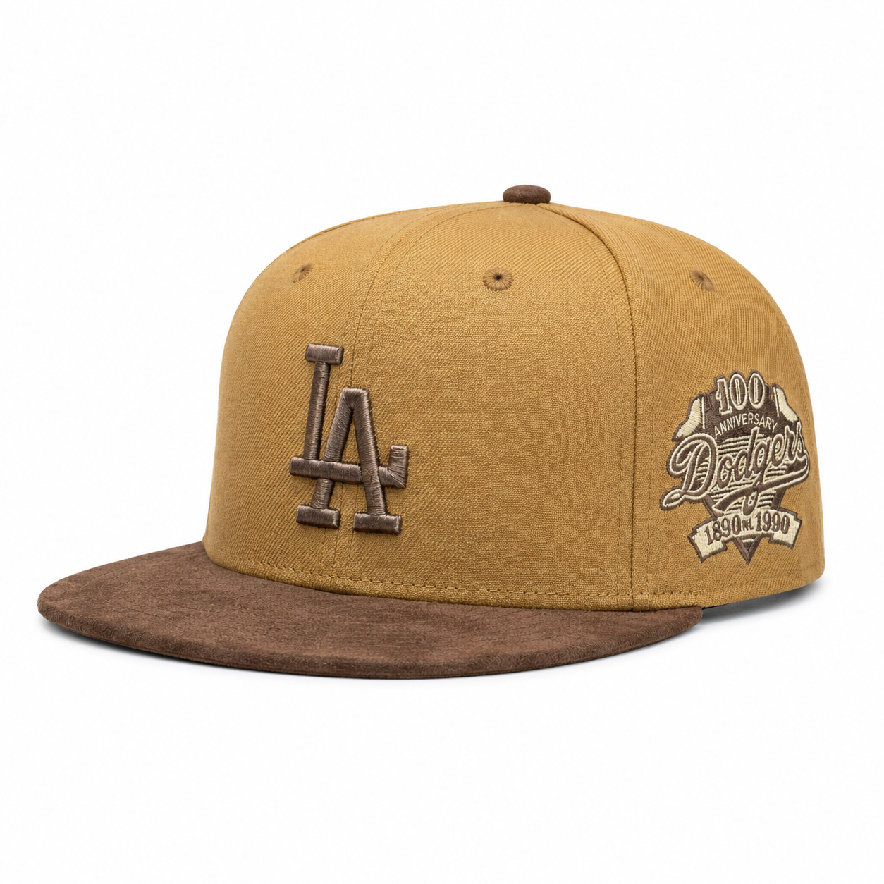 Los Angeles Dodgers '100th Anniversary' Suede Mitchell & Ness Adjustable Buckle - Product Image