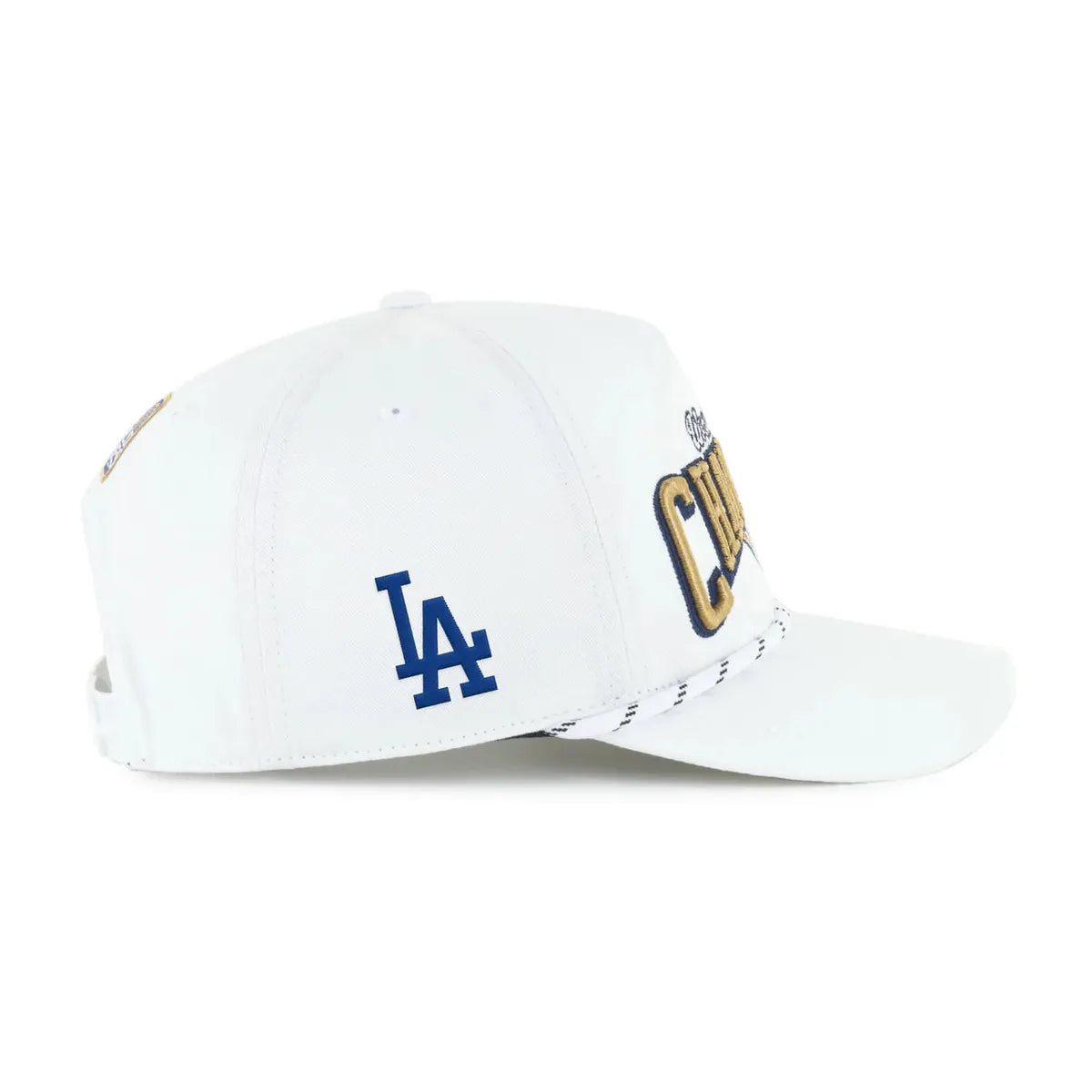 Los Angeles Dodgers '2024 World Series Champions' '47 Brand Hitch Adjustable Snapback - White - Product Image