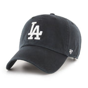Los Angeles Dodgers '47 Brand Clean Up Adjustable Dad Cap - Black - Product Image