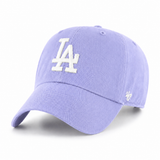 Los Angeles Dodgers '47 Brand Clean Up Adjustable Dad Cap - Lavendar