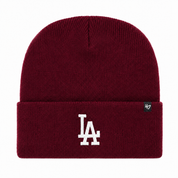 Los Angeles Dodgers '47 Brand Cuff Knit Beanie - Maroon - Product Image
