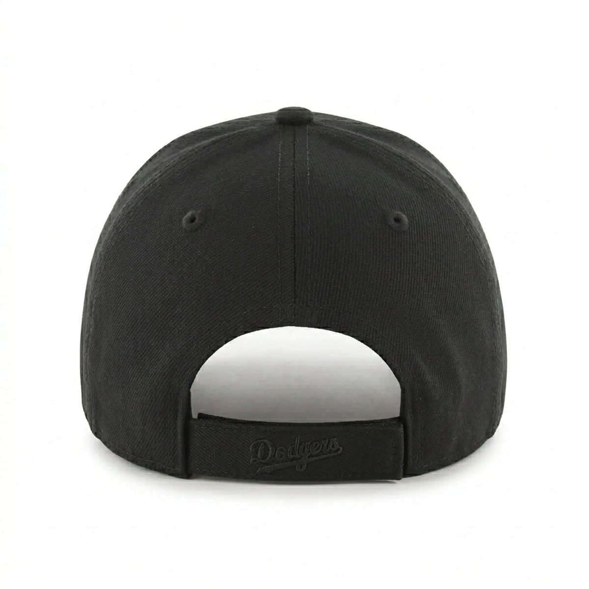 Los Angeles Dodgers '47 Brand MVP Adjustable Baseball Cap - All Black - Product Image