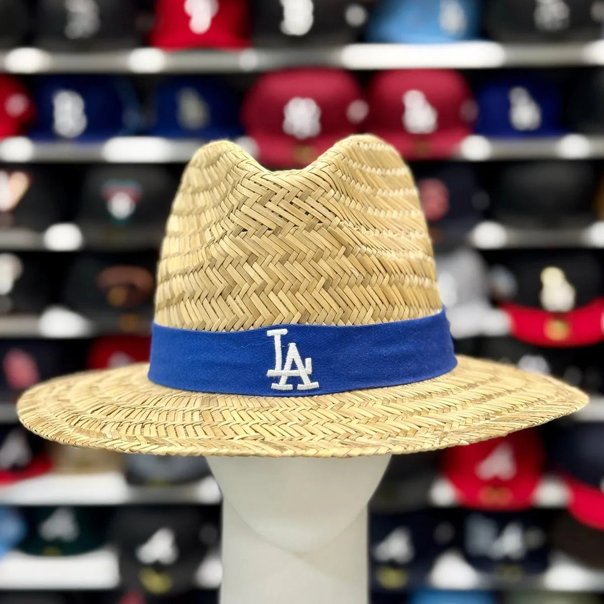 Los Angeles Dodgers '47 Brand Straw Hat - Blue - Product Image