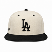 Los Angeles Dodgers Creme/Black Mitchell & Ness Snapback - Product Image