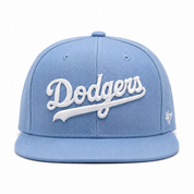 Los Angeles Dodgers Script '47 Brand Captain Adjustable Snapback - Baby Blue - Product Image