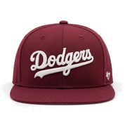 Los Angeles Dodgers Script '47 Brand Captain Adjustable Snapback - Burgundy - Product Image