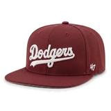 Los Angeles Dodgers Script '47 Brand Captain Adjustable Snapback - Burgundy