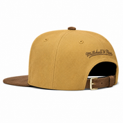 Los Angeles Lakers '25th Anniversary' 2T Tan Mitchell & Ness Buckle | Suede Brim - Product Image