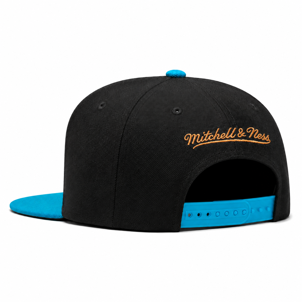Los Angeles Lakers '25th Anniversary' Black/Teal Mitchell & Ness Adjustable Original Fit Snapback - Product Image