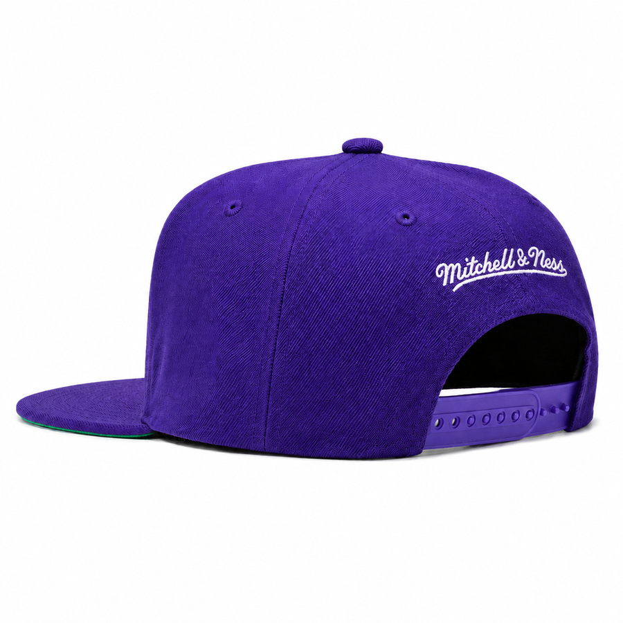 Los Angeles Lakers 'Botanical Monarch' Purple Mitchell & Ness Adjustable Original Fit Snapback - Product Image