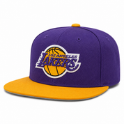 Los Angeles Lakers Purple/Yellow Mitchell & Ness Adjustable Original Fit Snapback - Product Image