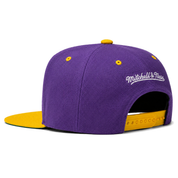 Los Angeles Lakers Purple/Yellow Mitchell & Ness Adjustable OG Snapback Hat - Product Image
