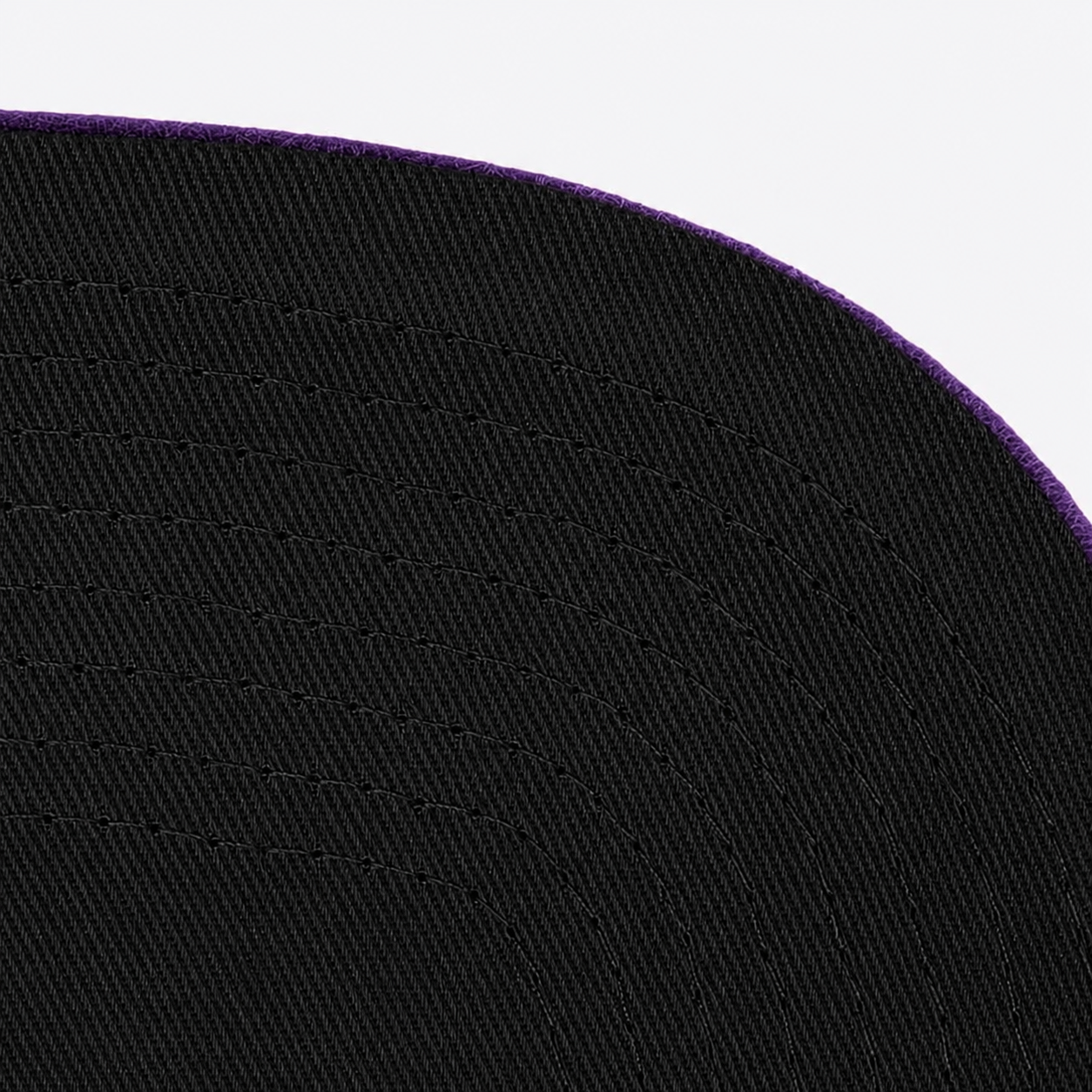 Los Angeles Lakers 'Script' Black/Purple Mitchell & Ness Adjustable Original Fit Snapback - Product Image