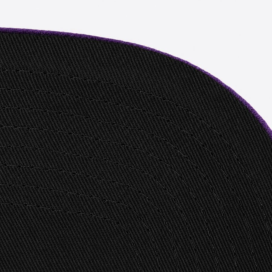 Los Angeles Lakers 'Script' Black/Purple Mitchell & Ness Adjustable Original Fit Snapback - Product Image