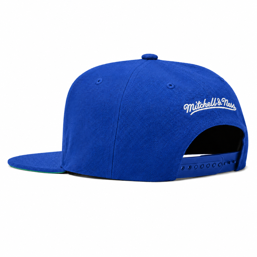 Los Angeles Lakers 'Script' Blue Mitchell & Ness Adjustable Original Fit Snapback - Product Image