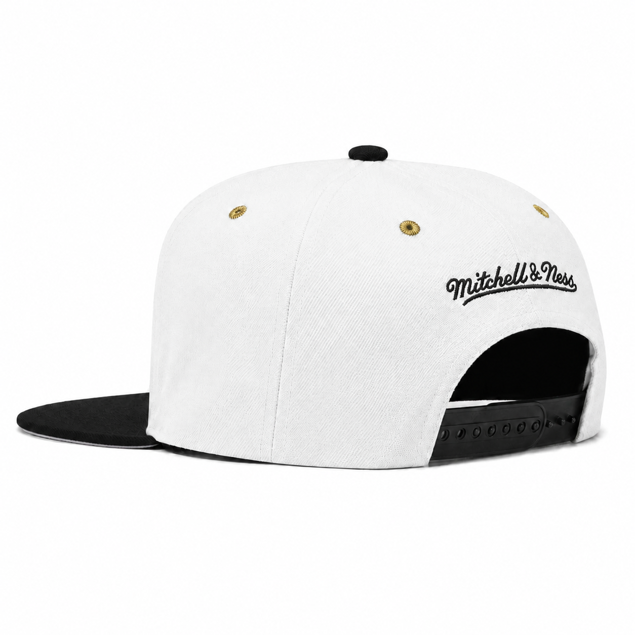 Los Angeles Lakers White/Black Mitchell & Ness Adjustable Original Fit Snapback - Product Image