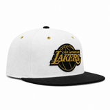 Los Angeles Lakers White/Black Mitchell & Ness Adjustable Original Fit Snapback
