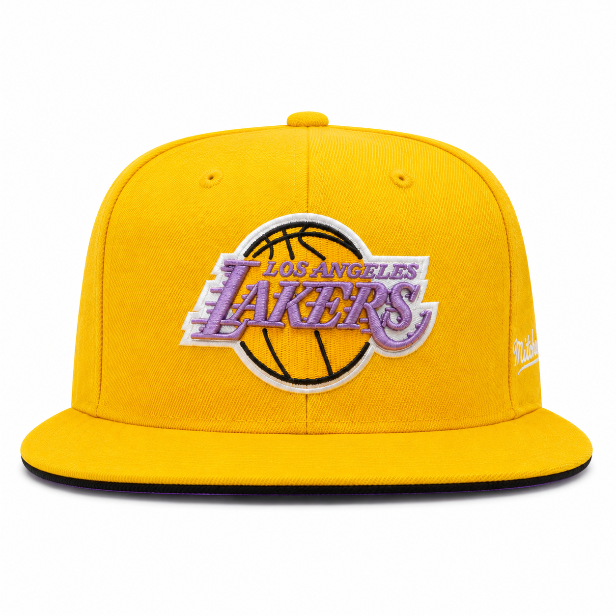Los Angeles Lakers Yellow Mitchell & Ness Adjustable Original Fit Snapback - Product Image