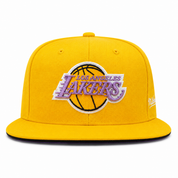 Los Angeles Lakers Yellow Mitchell & Ness Adjustable Original Fit Snapback - Product Image