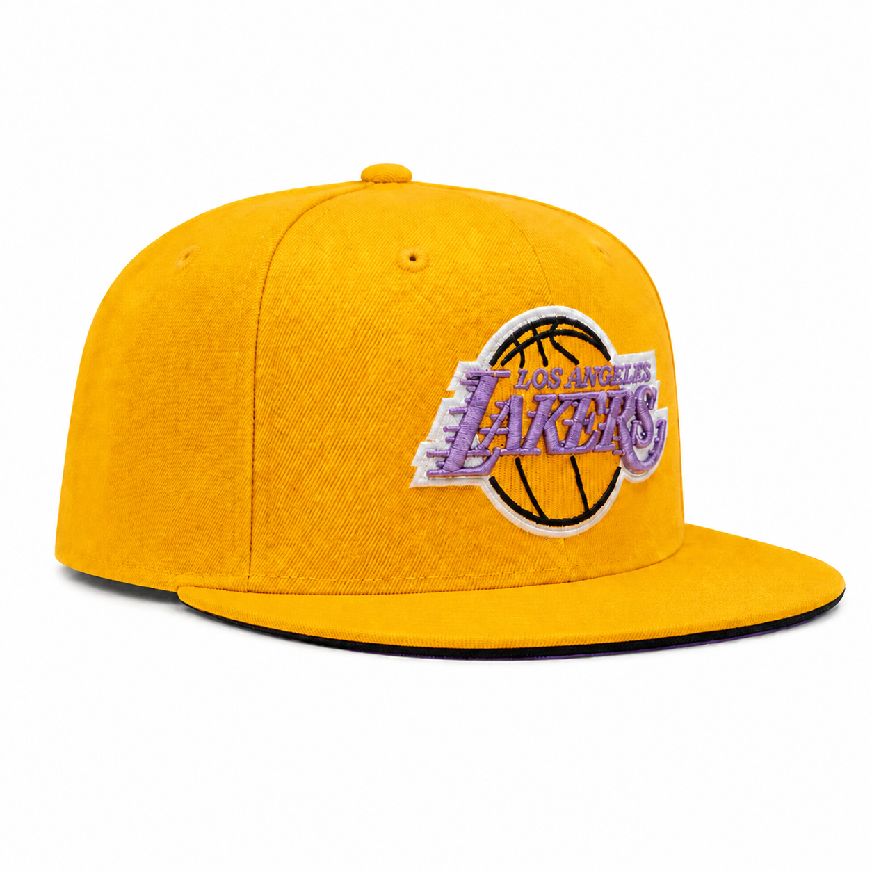 Los Angeles Lakers Yellow Mitchell & Ness Adjustable Original Fit Snapback - Product Image