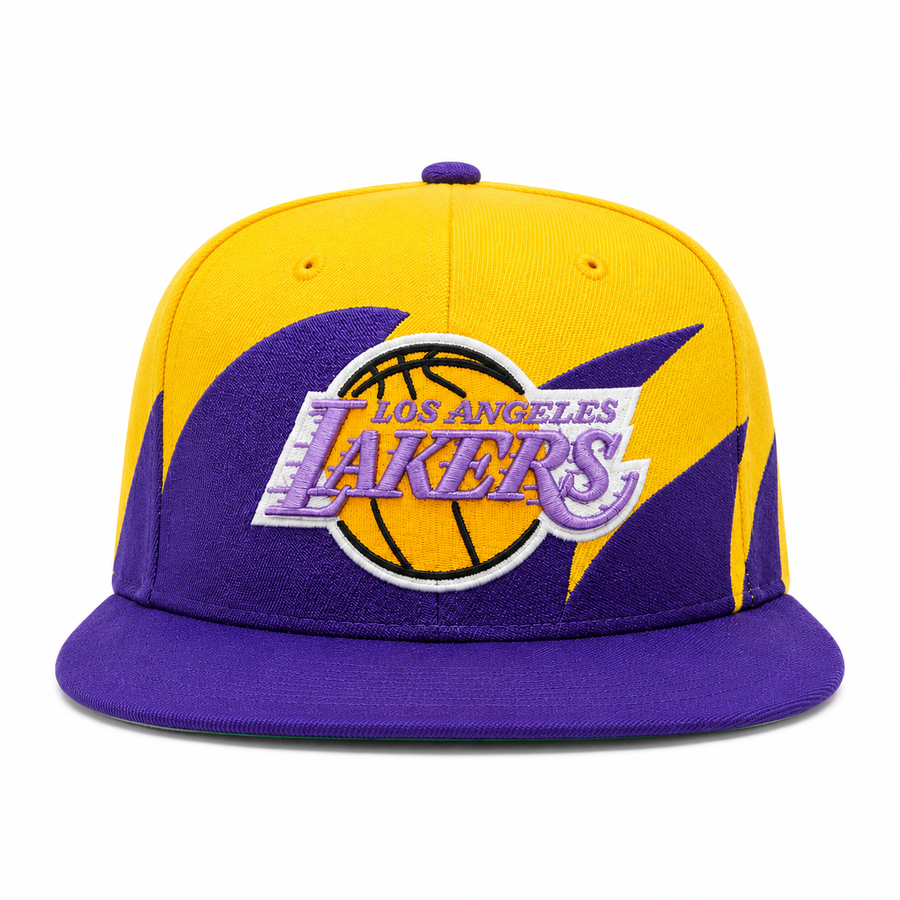Los Angeles Lakers Yellow/Purple Mitchell & Ness Adjustable OG Snapback Hat - Product Image