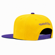 Los Angeles Lakers Yellow/Purple Mitchell & Ness Adjustable OG Snapback Hat - Product Image