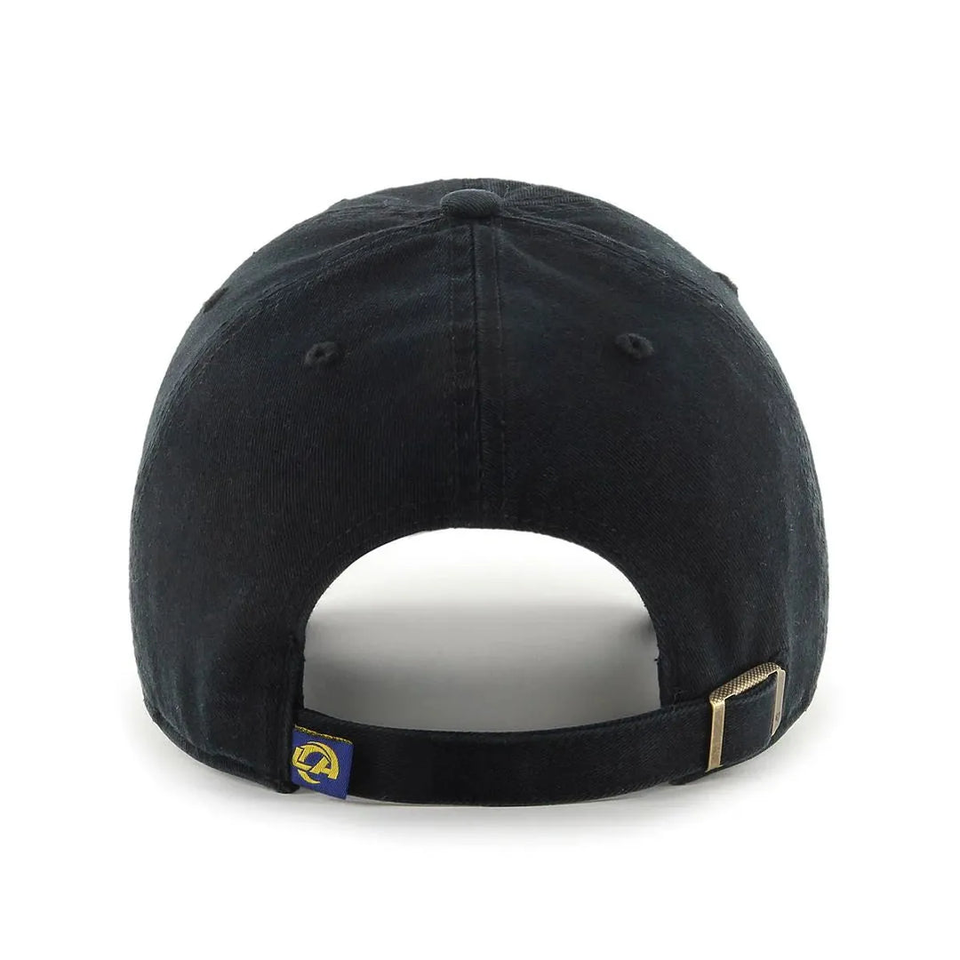 Los Angeles Rams '47 Brand Clean Up Adjustable Dad Cap - Black - Product Image