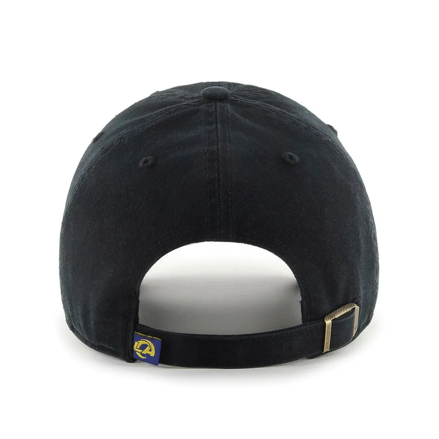 Los Angeles Rams '47 Brand Clean Up Adjustable Dad Cap - Black - Product Image