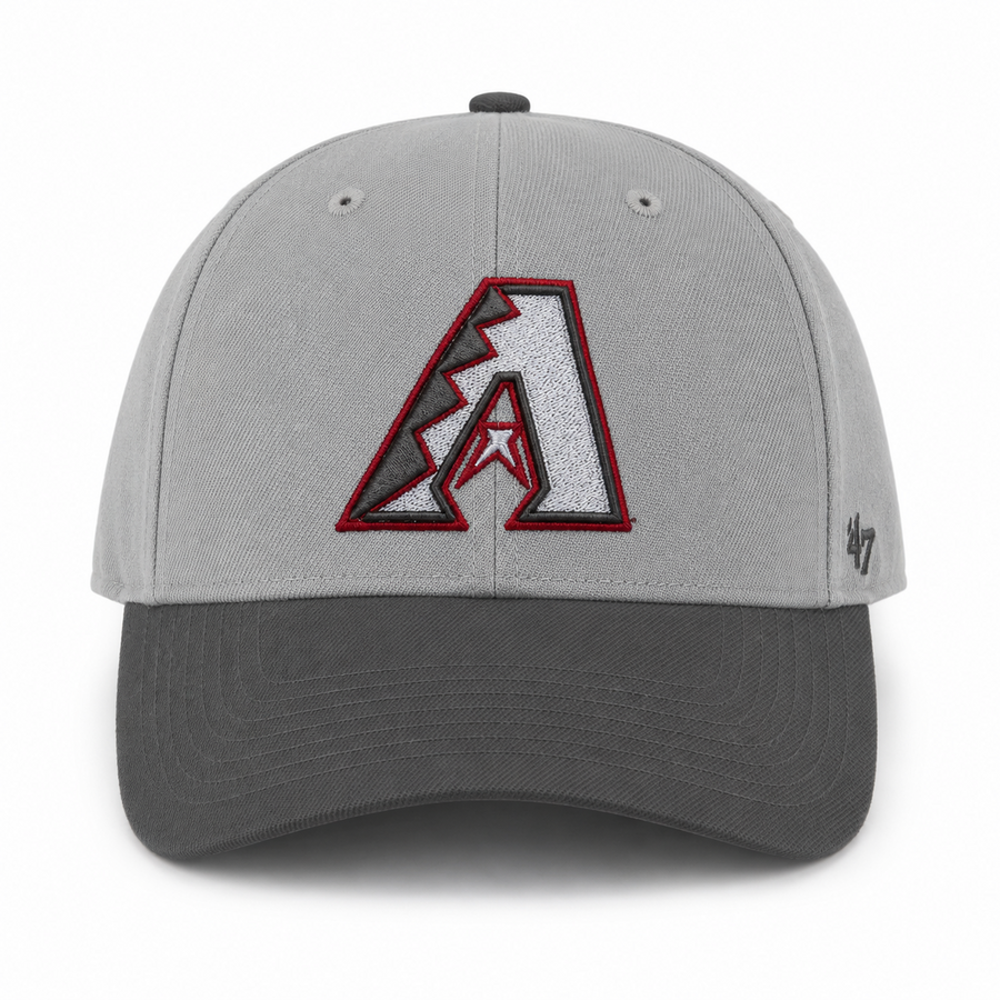 Arizona Diamondbacks '47 Brand MVP Adjustable Baseball Cap - Gray - Product Image