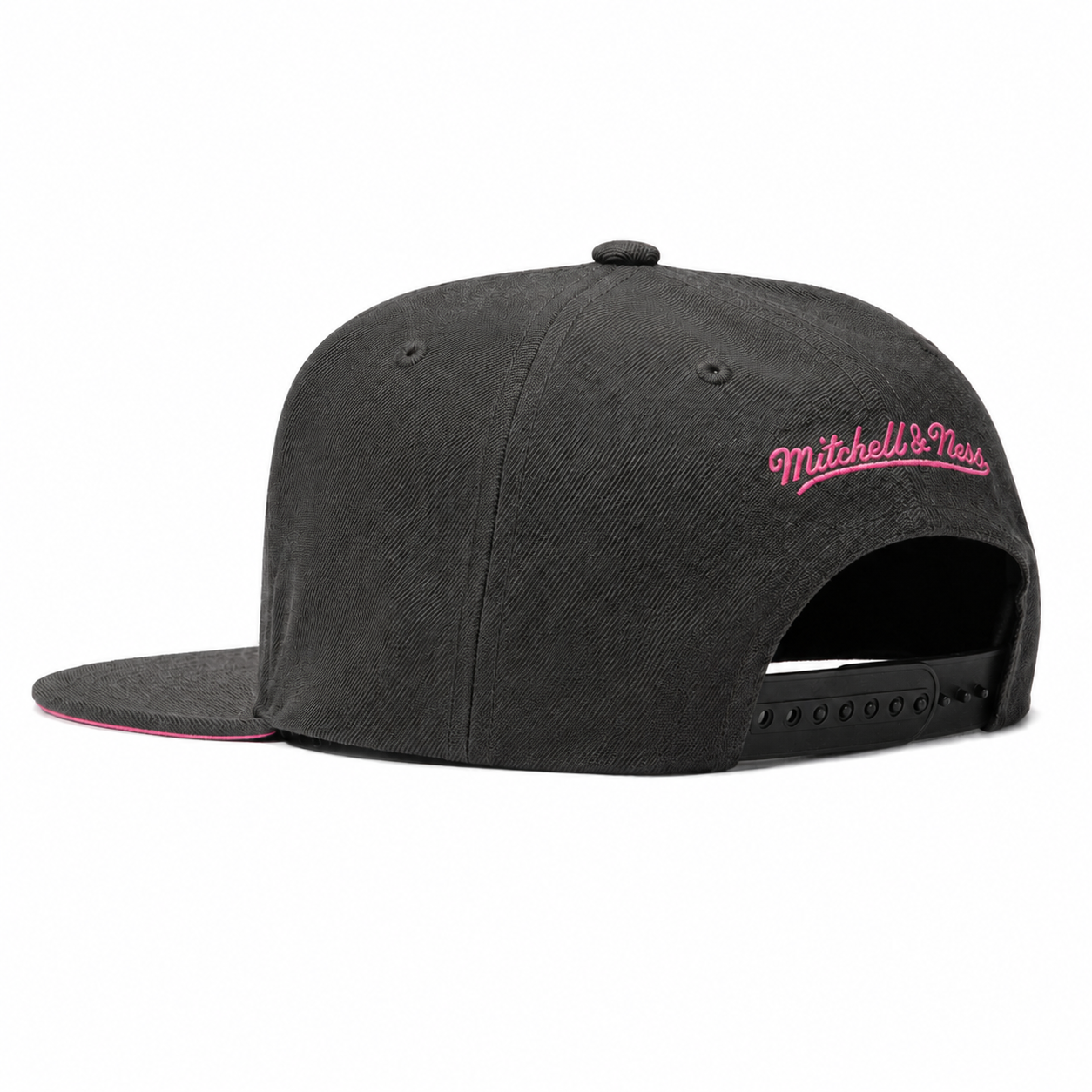 Miami Heat Black Mitchell & Ness Adjustable OG Snapback - Product Image
