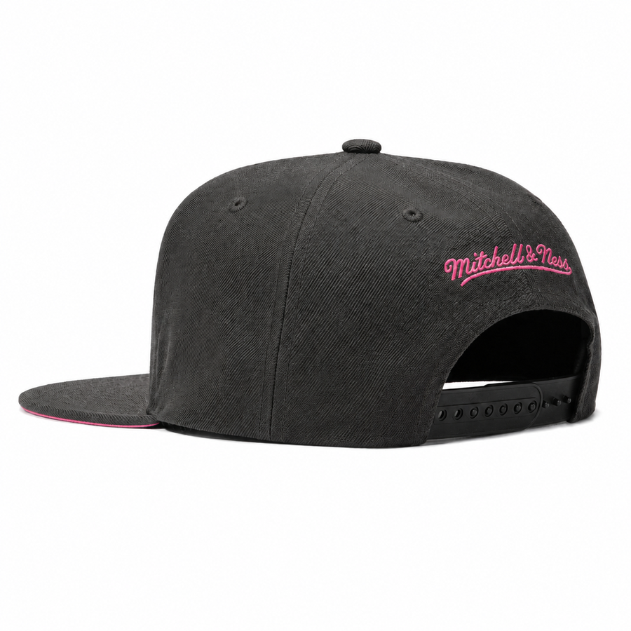 Miami Heat Black Mitchell & Ness Adjustable OG Snapback - Product Image