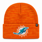 Miami Dolphins '47 Brand Brain Freeze Cuff Knit Beanie - Orange - Product Image