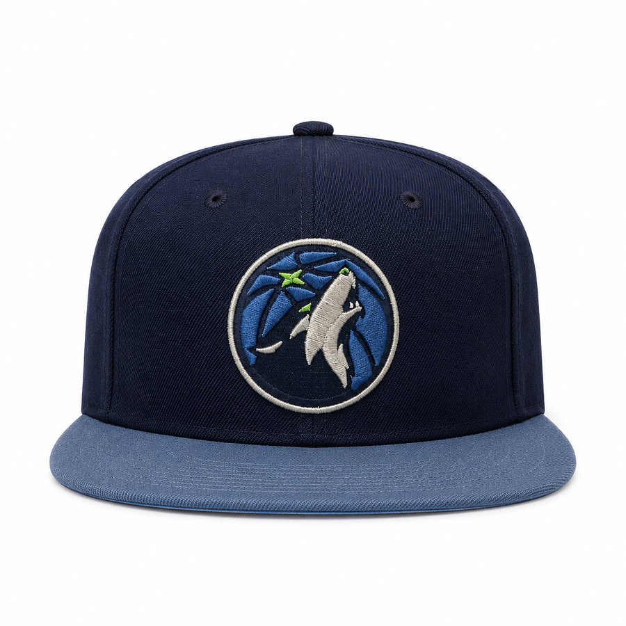 Minnesota Timberwolves Navy Mitchell & Ness Snapback - Product Image