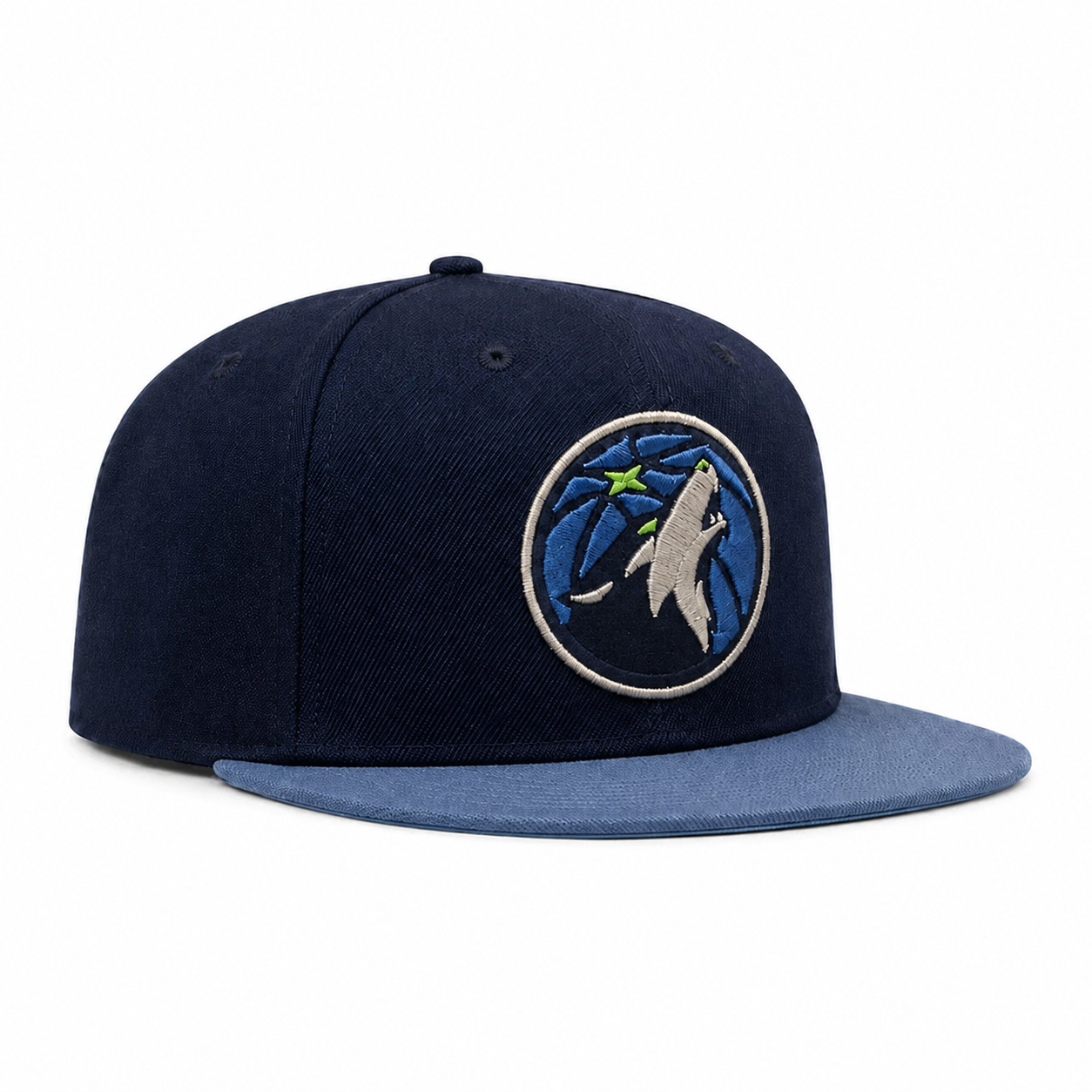 Minnesota Timberwolves Navy Mitchell & Ness Snapback - Product Image