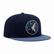 Minnesota Timberwolves Navy Mitchell & Ness Snapback - Product Image