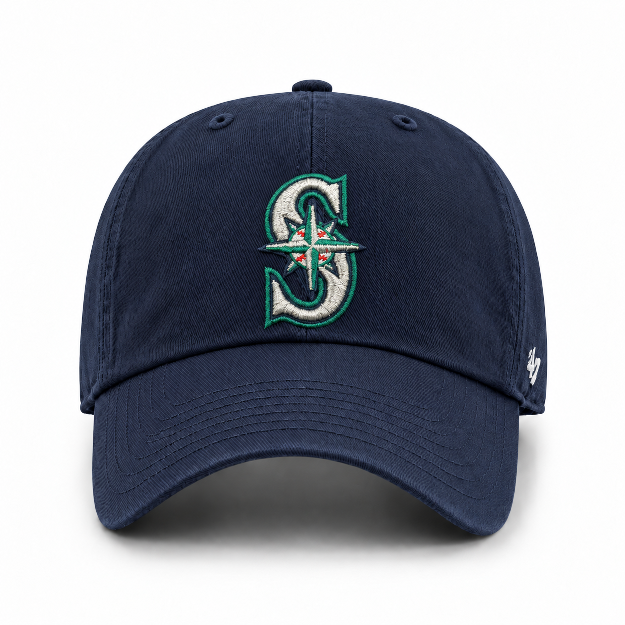 Seattle Mariners '47 Brand Clean Up Adjustable Dad Cap - Navy - Product Image