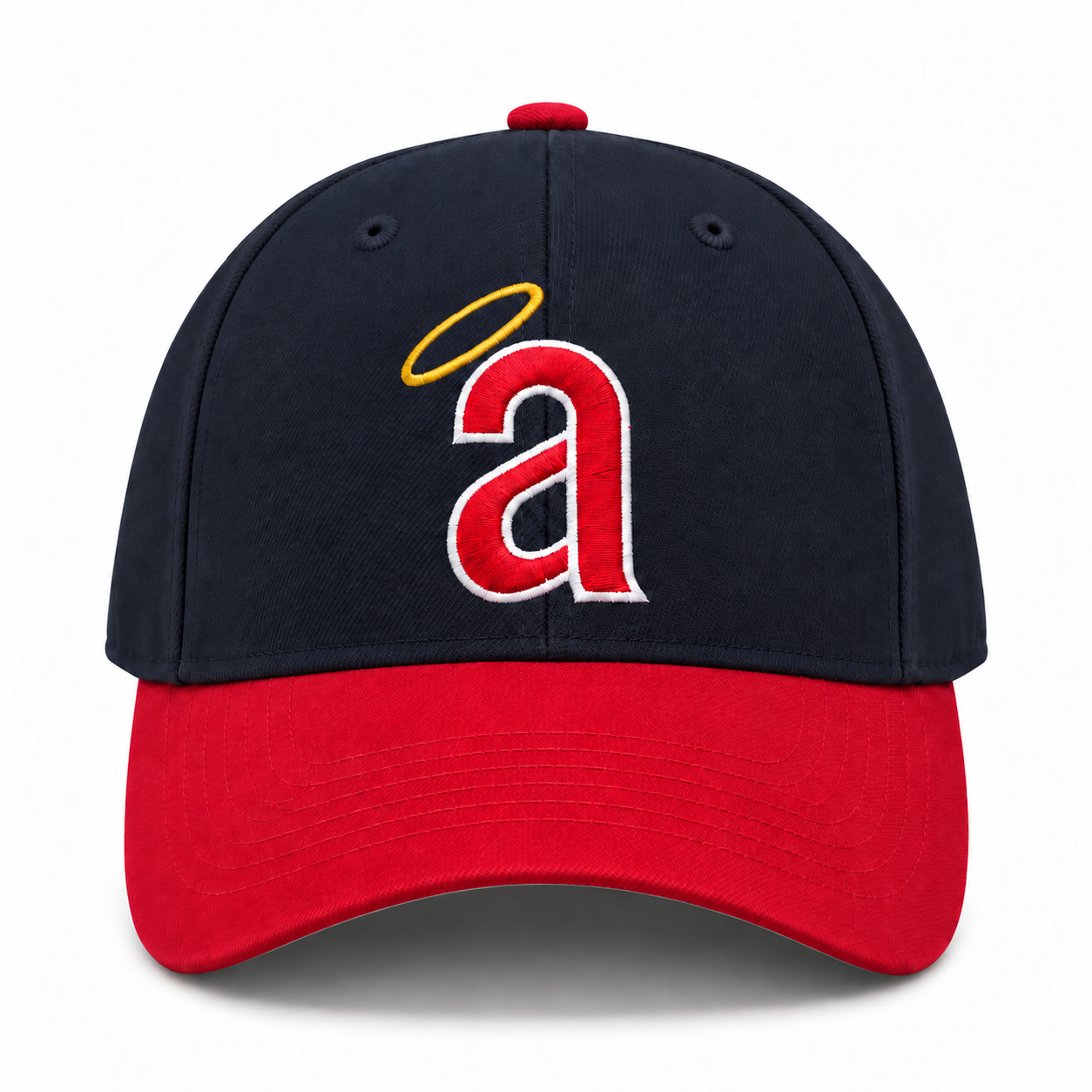 Youth Los Angeles Angels '47 Brand Clean Up Adjustable Baseball Cap - Navy/Red - Product Image