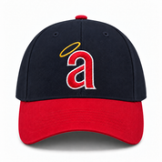 Youth Los Angeles Angels '47 Brand Clean Up Adjustable Baseball Cap - Navy/Red - Product Image